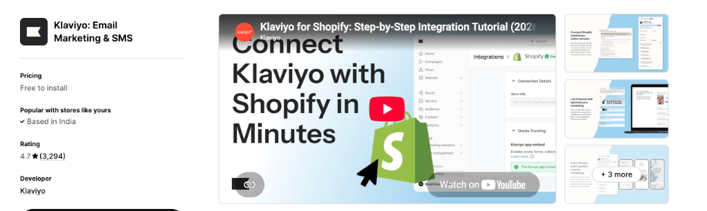 Klaviyo Email Marketing and SMS app on Shopify App Store